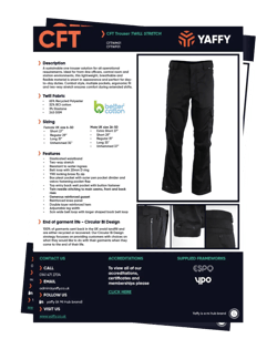 Yaffy CFT Spec Sheet image